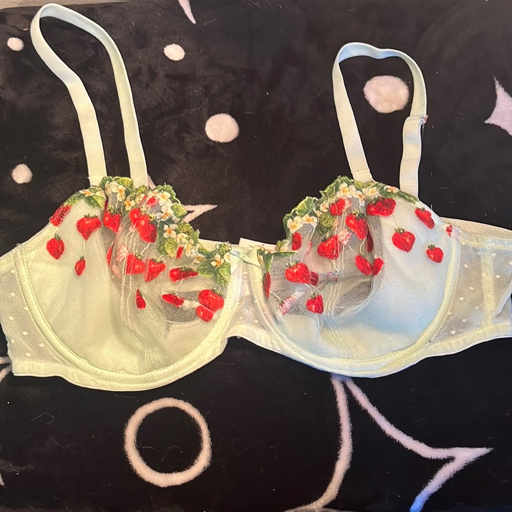 🍓 Victoria Secret Dream Angels Strawberry Bra and Panty Set 🍓